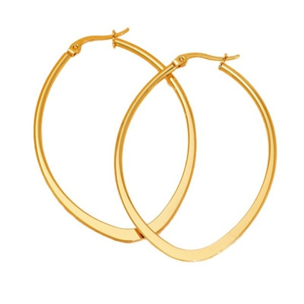 18k Stainless Steel Waterproof Tarnish Free Hoops